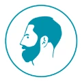 Icono de implante de barba DHI